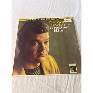 MGM Conway Twitty Greatest Hits Vinyl LP 12 Inch Black Good Stereo SE3849
